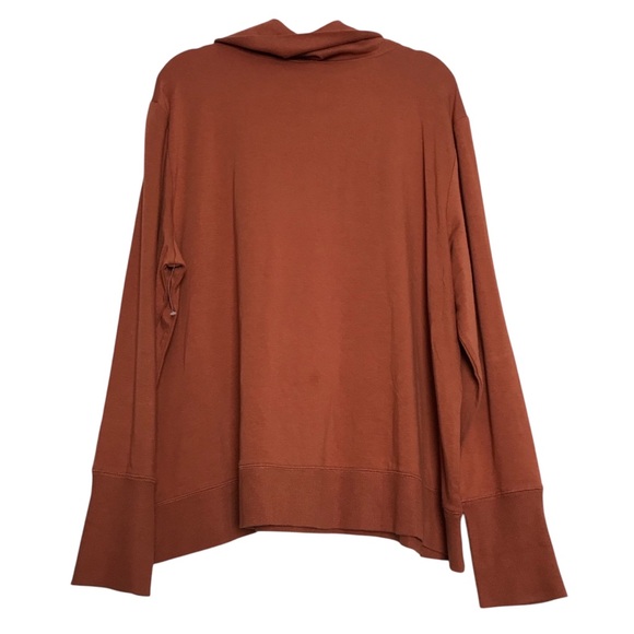 Amazon Essentials Orange Turtleneck Pullover Sweatshirt Women Sz XXL Athleisure - Picture 4 of 8